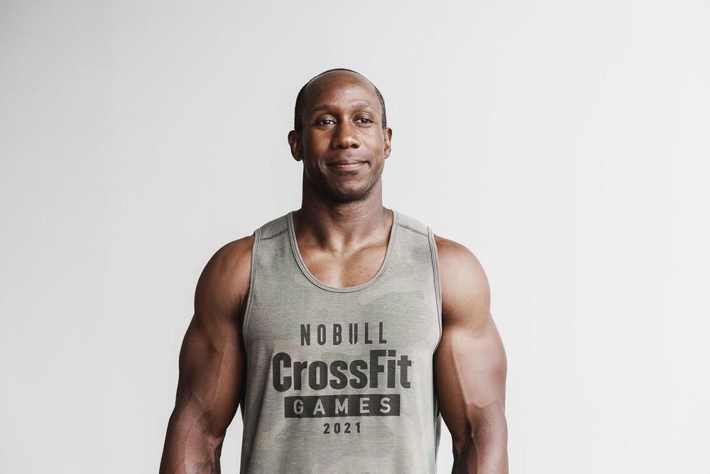 NOBULL Crossfit Games® 2021 Tank Üstleri Erkek - Yeşil Ordu Camo - Turkiye (PCJ-357192)